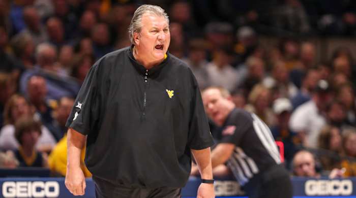 Bob Huggins coaching West Virginia basketball